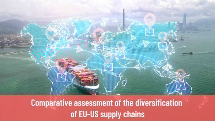 Comparative assessment of the diversification of EU-US supply chains