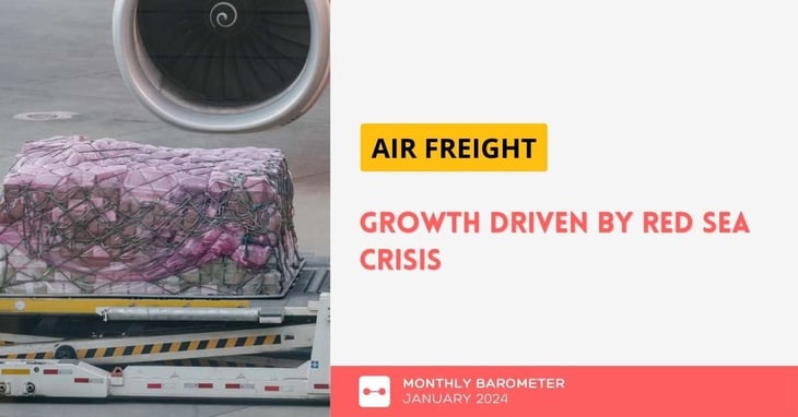 Air freight growth driven by Red Sea crisis