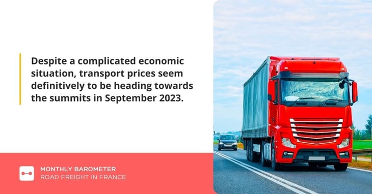 France: road transport prices approach record highs in September