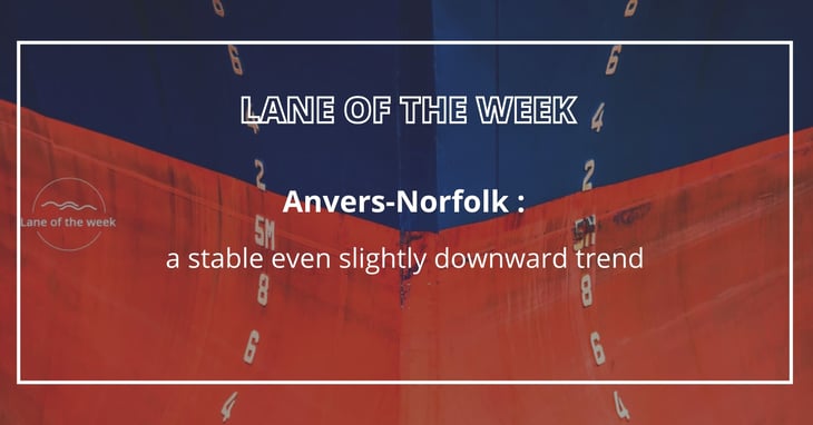 Antwerp-Norfolk: a stable even slightly downward trend