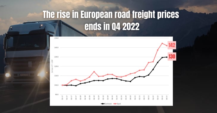 Europe: the rise in road transport prices comes to an end