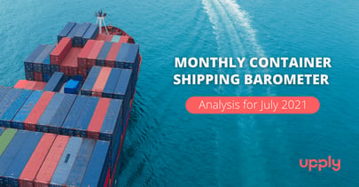 container on ocean