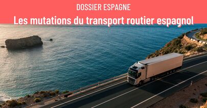 Camion sur autouroute Espagne