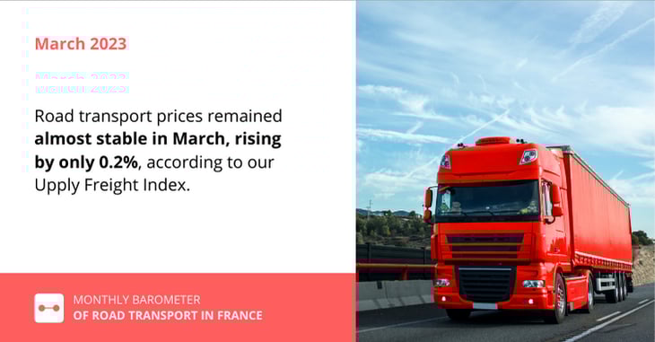 Road transport prices in France were ''marking time'' in March