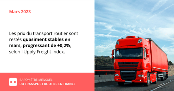 France : les prix du transport routier font du sur-place en mars
