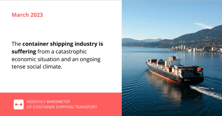 Fall in container freight rates gains ground