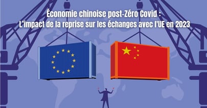 Grue à tour soulevant des conteneurs chinois et des conteneurs de l'UE.