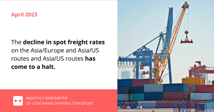 A pause in the fall in ocean freight rates