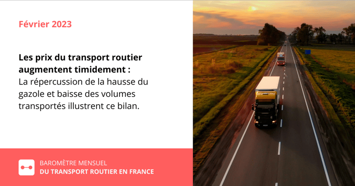France : les prix du transport routier grimpent timidement en février