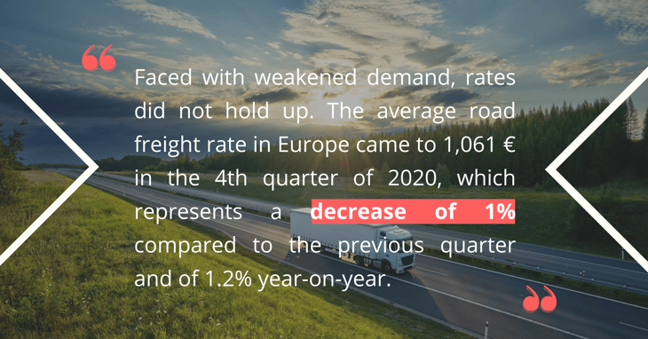 Europe: pressure on road transportation prices in Q4