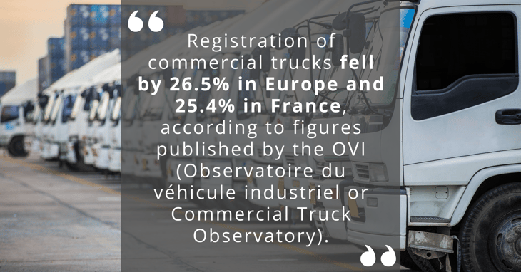 Truck registrations: a fall accelerated by the crisis