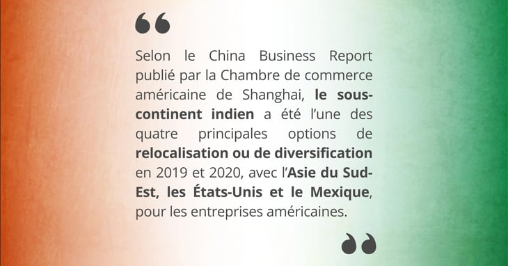 Inde : une option prometteuse de la stratégie ''Chine Plus Un''