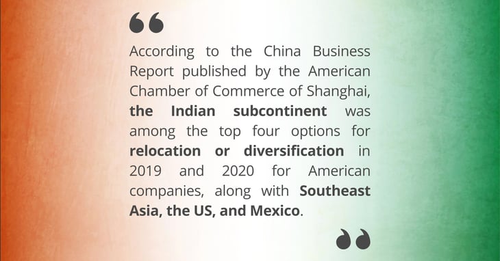 India: A promising option in light of the “China Plus One” strategy