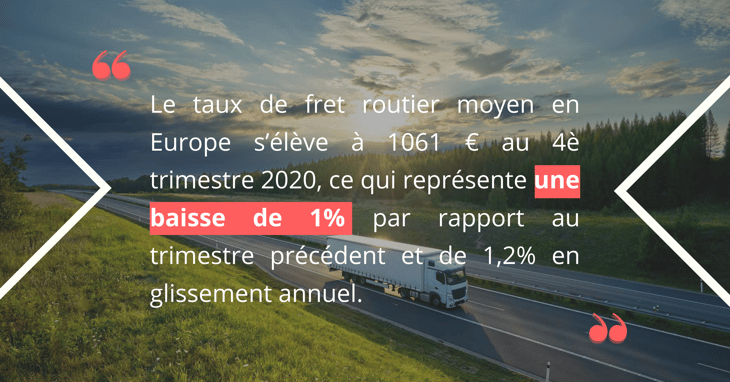 Europe : pression sur les prix du transport routier au T4