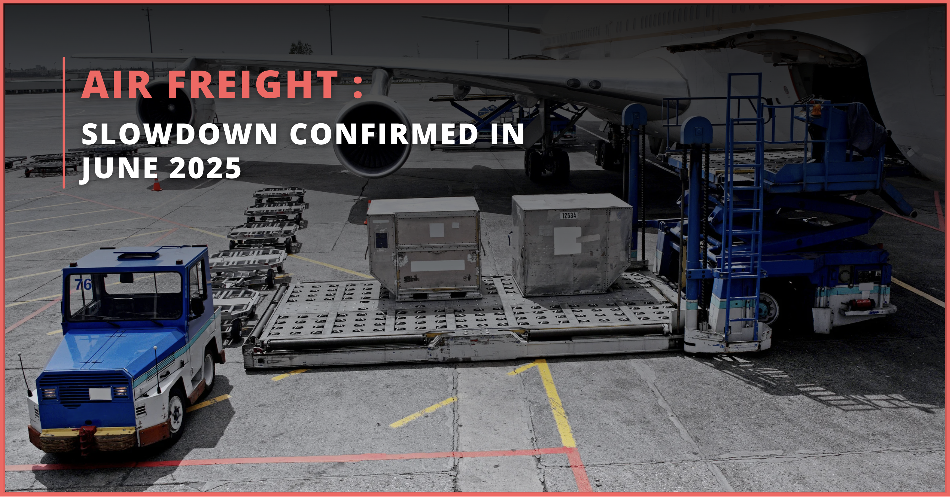 Photo of a cargo plane being loaded at Frankfurt Airport