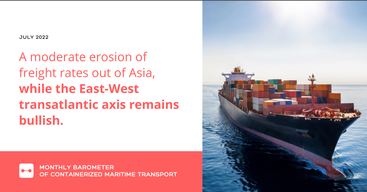 Container shipping a controlled lull