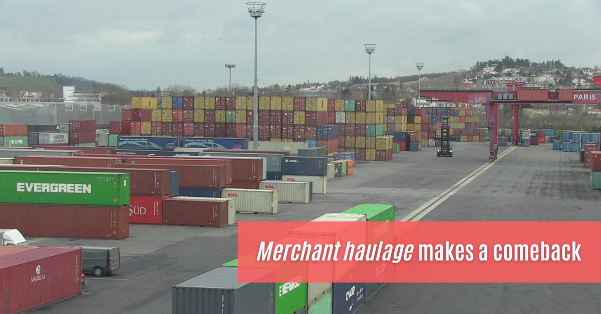 Road container transport merchant haulage makes its comeback